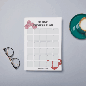 MakhoFit printable 30 Day Fitness Planner