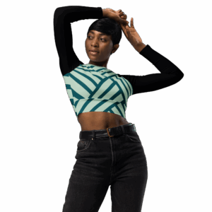 MakhoFit Eco-Friendly Long-Sleeve Crop Top