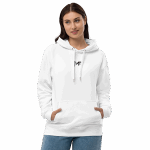 White MakhoFit Premium Eco Hoodie