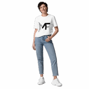 White MakhoFit Organic Cotton T-shirt